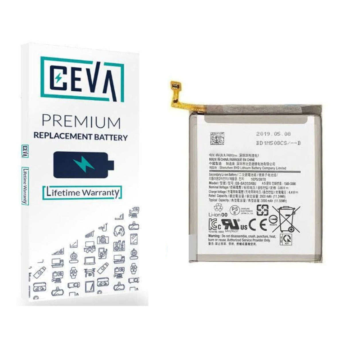 Replacement battery for Samsung Galaxy A55, CEVA grade, London Repair Outlet