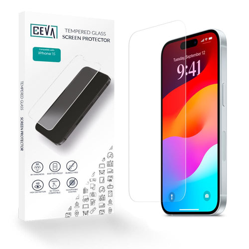 Replacement screen protector for Essential Apple iPhone 15, CEVA grade, London Repair Outlet